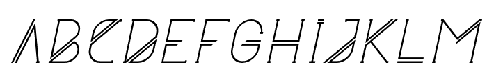 Astrobia Italic Font UPPERCASE