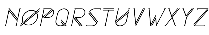 Astrobia Italic Font UPPERCASE