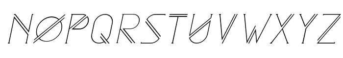Astrobia Light Italic Font UPPERCASE