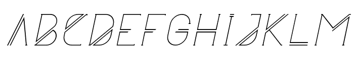 Astrobia Light Italic Font LOWERCASE