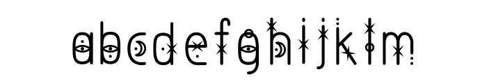 Astrology Font LOWERCASE