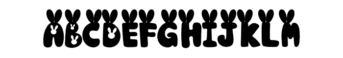 At73 Easter Bunny Font UPPERCASE