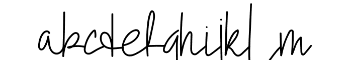 Athalia Beauty Font LOWERCASE