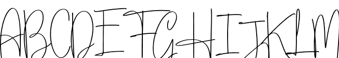 Athalia Signature Font UPPERCASE
