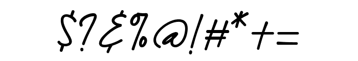 Athena Signature Font OTHER CHARS