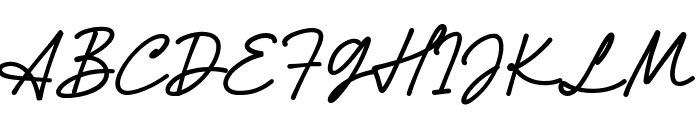 Athena Signature Font UPPERCASE