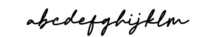 Athena Signature Font LOWERCASE