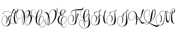 AthenaScript-Bold Font UPPERCASE