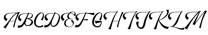 Athertone Font UPPERCASE