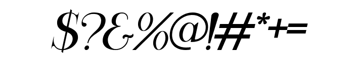 Athiya Italic Font OTHER CHARS
