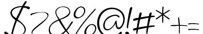 Athoor Style Signature Font OTHER CHARS