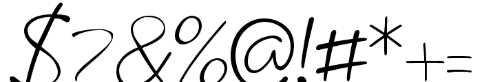 AthoorStyleSignature Font OTHER CHARS