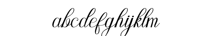 Atiledy Script Font LOWERCASE