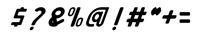Atlanta Corner Italic Font OTHER CHARS