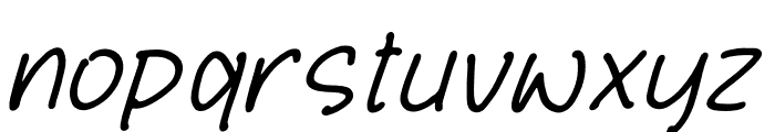 Atmosphier Notes Italic Font LOWERCASE
