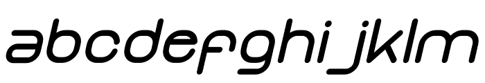 Atomed Italic Font LOWERCASE
