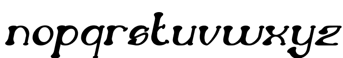 Atomic Bold Italic Font LOWERCASE