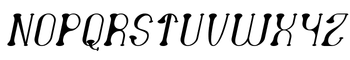 Atomic Italic Font UPPERCASE