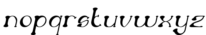 Atomic Italic Font LOWERCASE