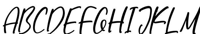 Atomique Italic Font UPPERCASE