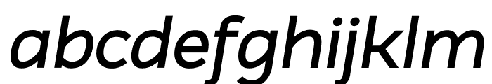 Atozimple SemiBold Italic Font LOWERCASE