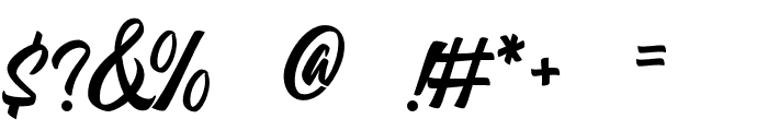 Atshushi Script Font OTHER CHARS