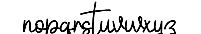 Attachment Signature Font LOWERCASE