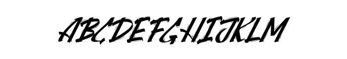 Attacktion Brush Font LOWERCASE