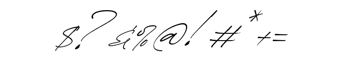 Attallia Signature Italic Font OTHER CHARS