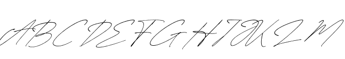 Attallia Signature Italic Font UPPERCASE