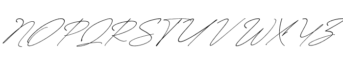 Attallia Signature Italic Font UPPERCASE