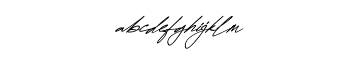 Attallia Signature Italic Font LOWERCASE