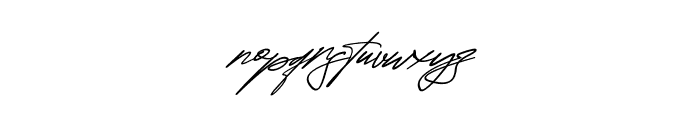 Attallia Signature Italic Font LOWERCASE