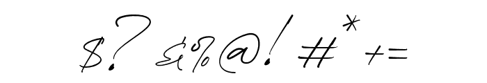 Attallia Signature Regular Font OTHER CHARS