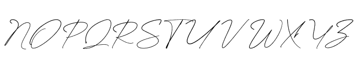 Attallia Signature Regular Font UPPERCASE