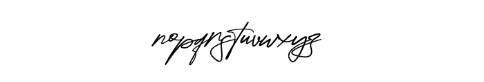 Attallia Signature Regular Font LOWERCASE