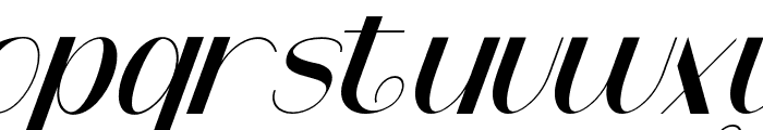 AttendSlant Font LOWERCASE