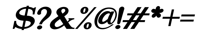Attention Serif Slant Bold Bold Italic Font OTHER CHARS