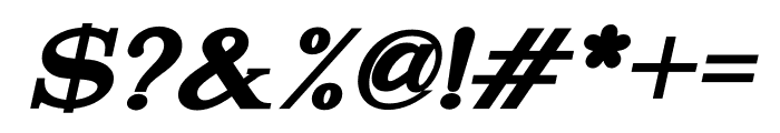 Attention Serif Slant Extra Bol Bold Italic Font OTHER CHARS