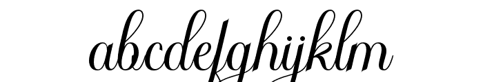 Aubgane-Regular Font LOWERCASE