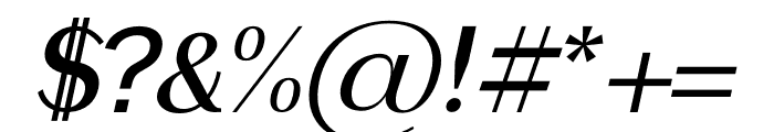 Aubine Italic Font OTHER CHARS