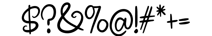 Aubrieta Regular Font OTHER CHARS
