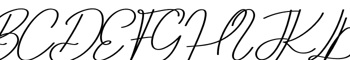 Audrey Signature Font UPPERCASE
