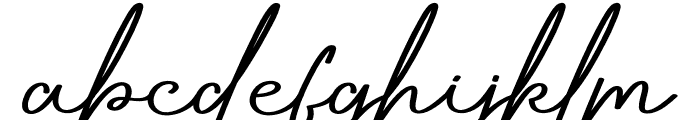 Audrey Signature Font LOWERCASE