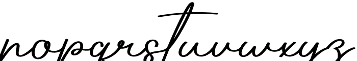 Audrey Signature Font LOWERCASE