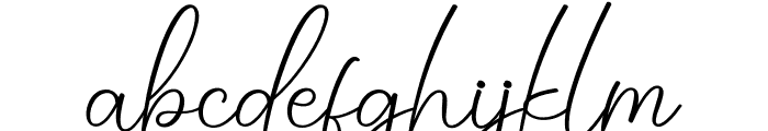 Audrina Signature Font LOWERCASE