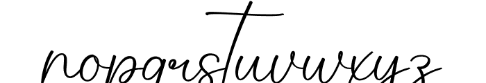 Audrina Signature Font LOWERCASE
