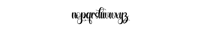 August Beauty Font LOWERCASE