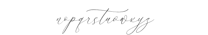 August Sterling Italic Font LOWERCASE