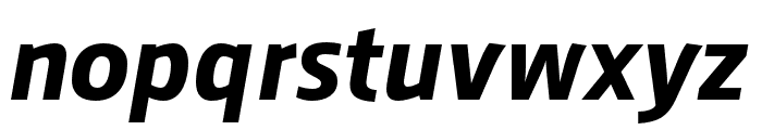 AugustSans-BoldItalic Font LOWERCASE